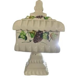 Vintage Pedestal Wedding Box Candy Dish by Sutton’s Creations